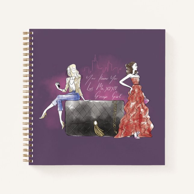 Gossip Girl - You Know You Love Me Notebook (Front)