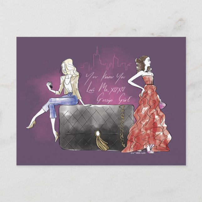 Gossip Girl - You Know You Love Me Postcard (Front)