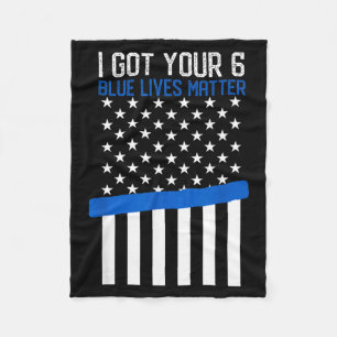 Got 6 Law Enforcement Flag Police Thin Blue Line Fleece Blanket