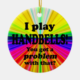 Got A Problem With That, Handbells Ceramic Tree Decoration