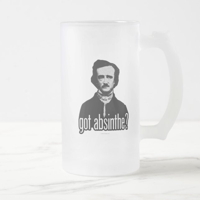 got absinthe? frosted glass beer mug (Right)