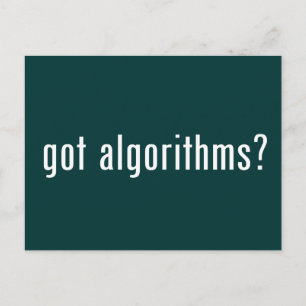 got algorithms? postcard