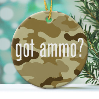 Got ammo? - single-sided ceramic tree decoration