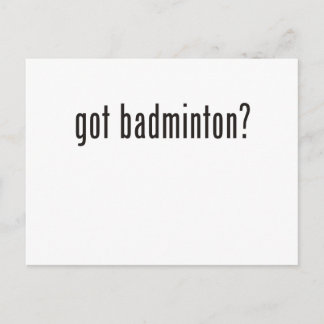 got badminton? postcard
