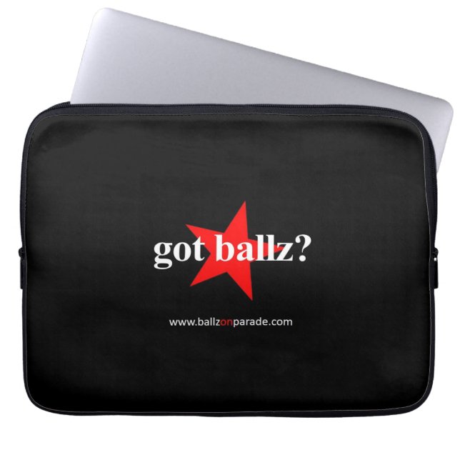 Got Ballz? Laptop Neoprene Sleeve (Front)