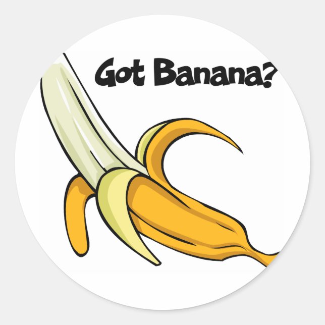 Got Banana Classic Round Sticker (Front)