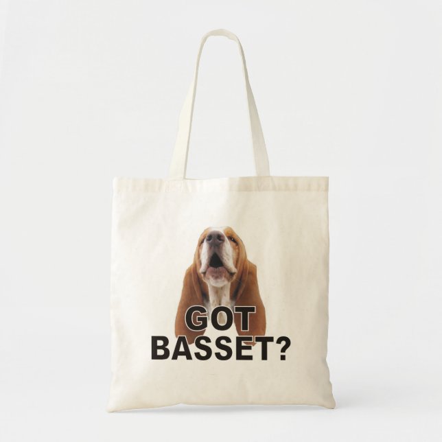 Got Basset? Howling Basset Hound Tote Bag (Front)
