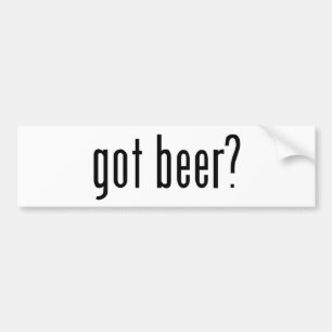 got beer? bumper sticker