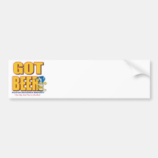 GOT-BEER-Crazy Bumper Sticker