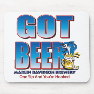 Got Beer Marlin Davidsons Mouse Mat