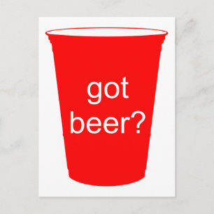 got beer? postcard