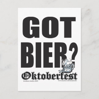 Got Bier - Oktoberfest Postcard