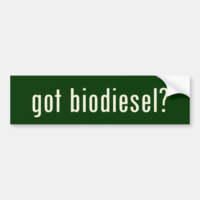 got biodiesel? bumper sticker (Front)