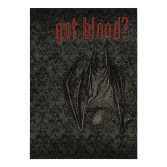 Got Blood? Halloween Party Invitation