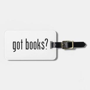 got books? luggage tag