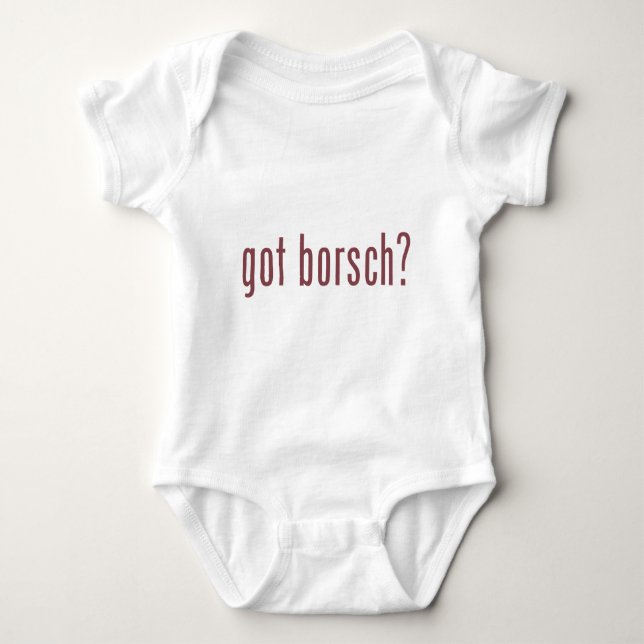 got borsch? baby bodysuit (Front)