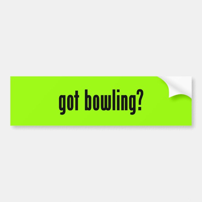 got bowling? bumper sticker (Front)