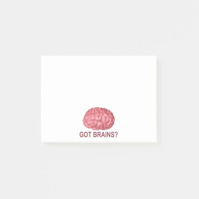 Got Brains? Post-it Notes (Front)