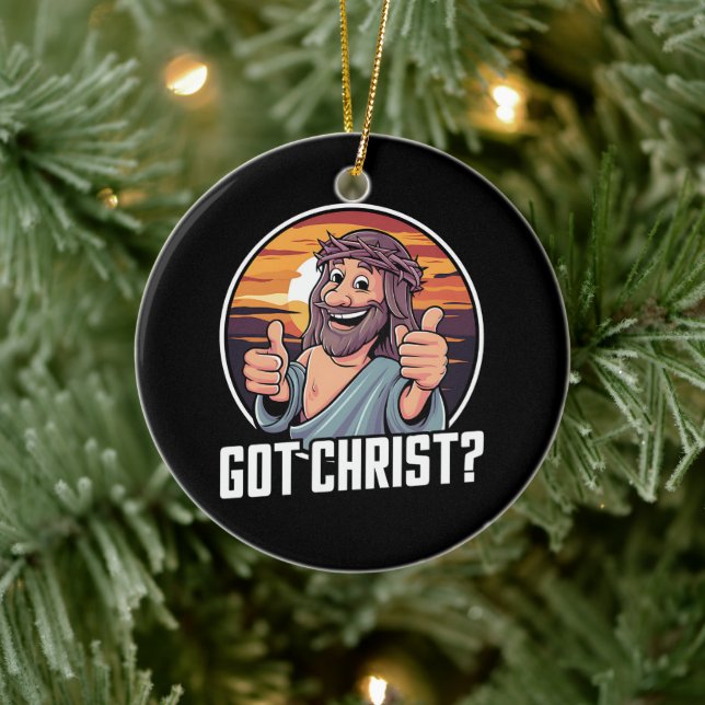 Got Buddy a Christ Christmas Jesus Religious  Ceramic Tree Decoration (Tree)