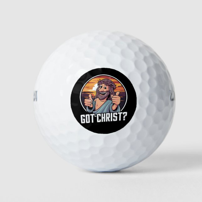 Got Buddy a Christ Christmas Jesus Religious  Golf Balls (Front)