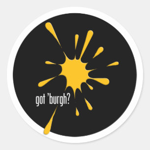 got 'burgh? classic round sticker