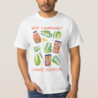 Got Cabbage? Make Kimchi Fun Spicy Watercolor Tee