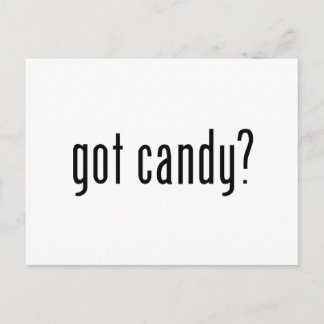 got candy? postcard