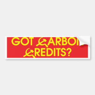 got_carbon_credits_bmprstkr bumper sticker