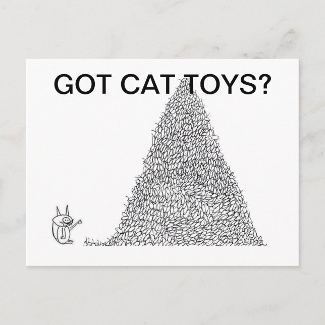 Got cat toys? Joke app tv tm Postcards (Front)