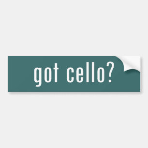 got cello? bumper sticker