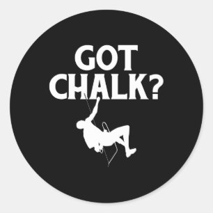 Got Chalk Tree Rock Climber Classic Round Sticker