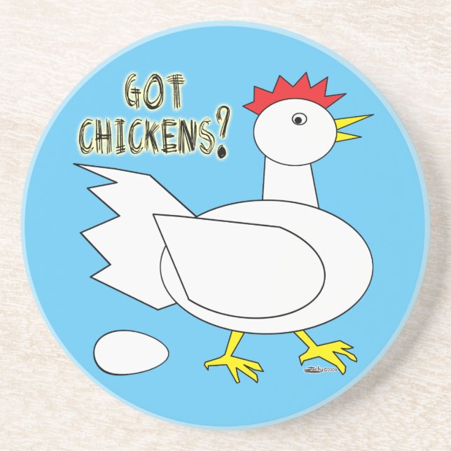 Got Chickens? Coaster (Front)