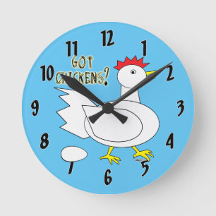 Got Chickens? Round Clock