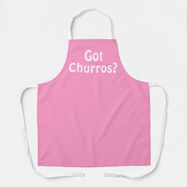 Got Churros Pink Baking Apron (Front)