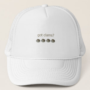 got clams? logo trucker hat