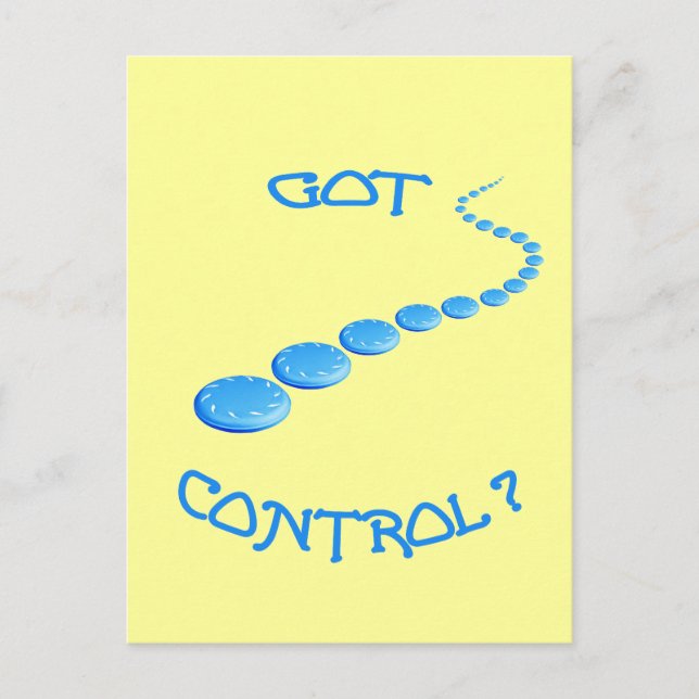 Got Control Frisbee Postcard (Front)