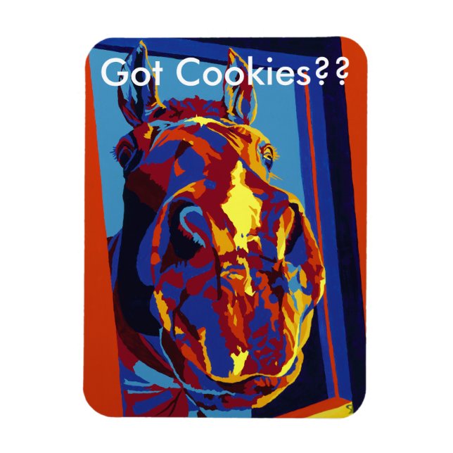 Got Cookies?? Horses in Primary Magnet (Vertical)