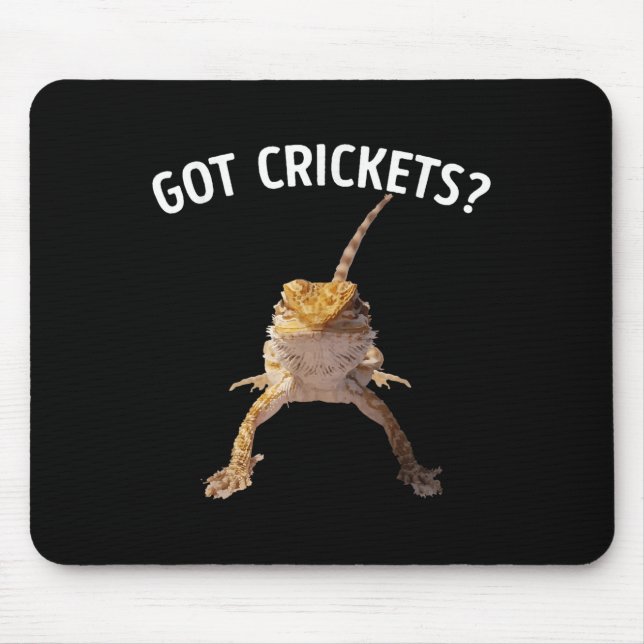Got Crickets Bearded Dragon Shirt  Mouse Mat (Front)
