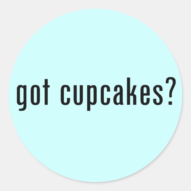got cupcakes? classic round sticker (Front)