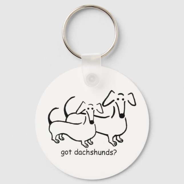 got dachshunds? Keychain (Front)