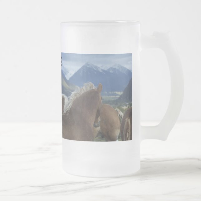 Got Draught  ? Frosted Glass Beer Mug (Right)