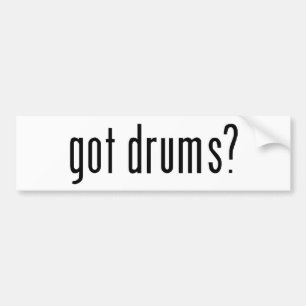 got drums? bumper sticker