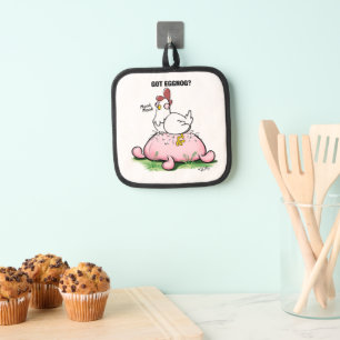 Got Eggnog? by Jeff Willis Art Pot Holder