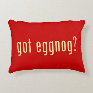 got eggnog? decorative cushion