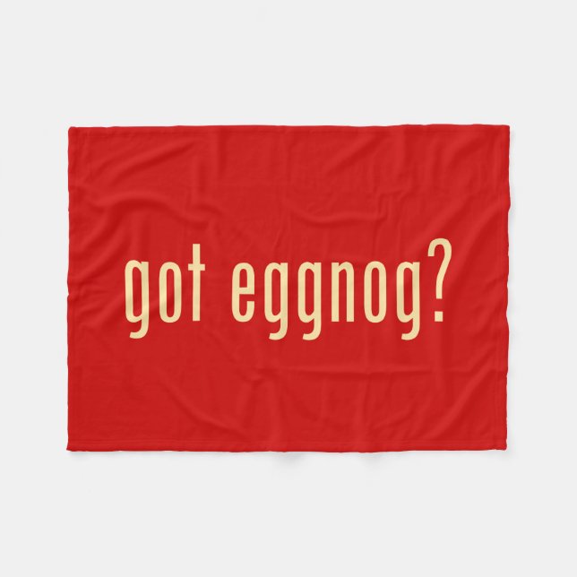 got eggnog? fleece blanket (Front (Horizontal))