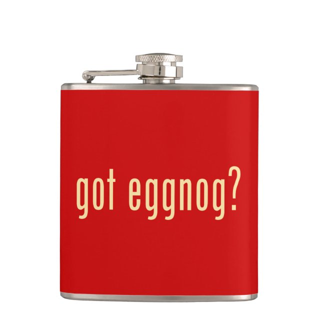 got eggnog? hip flask (Front)