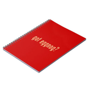 got eggnog? notebook