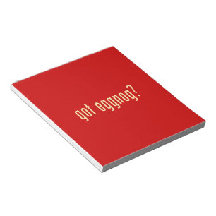 got eggnog? notepad