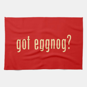 got eggnog? tea towel
