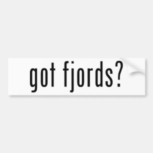 got fjords? bumper sticker